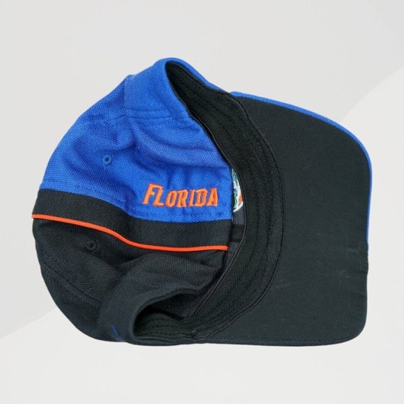 Nike Team Florida Gators Adult FlexFit Baseball Cap Stretch Blue Black Logo Hat - Picture 4 of 6